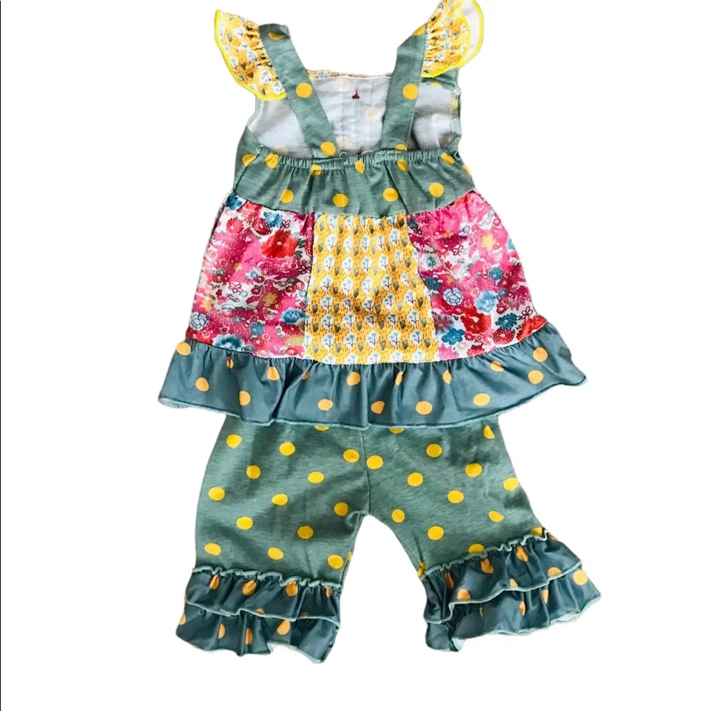 New! Bundle of New Floral A-Line Dress & Shorts & 2 A-Line Dresses 2T